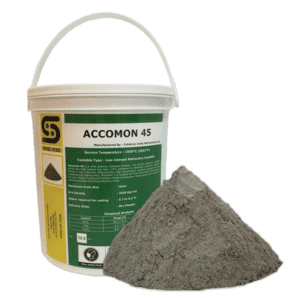 Simond Store Castable Refractory Cement 45% Alumina Hydraulic Bonded Low Cement Castable, 2822F Rated, High Temp Cement for Foundry Furnace Fireplace Oven Stove Forge Lining - 12.5 Lbs