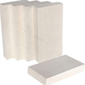 Insulating Fire Brick, 9" x 4.5" x 1.25", 2500F Rated, Set of 5 Fire Brick for Pizza Ovens, Wood Stoves, Kilns, Fireplaces, Forges, Jewelry Soldering