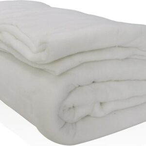 100% Cotton Batting for Crafts - Cotton Batting for Quilting Batting Queen Size 102" X 108" - Cotton Fabric - Quilting Fabric for Quilt Batting Crib Size Blankets, Sofa Cushions, Pillows, etc...
