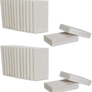 SIMOND STORE Insulating Fire Bricks - 3/4" x 4.5" x 9" - 2500F Rated - Forge Bricks - Fire Bricks for Fireplace, Pizza Oven, Stove, Kiln, Furnace, Clay Pottery Firing, Jewelry Soldering, Pack of 32