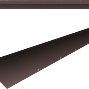 FEBTECH - 60 Inch Rain Diverter For Roof -Copper Color Structure Powder Coated Stainless Steel Driveway Water Diverter with Installation Kit- Water Diverter for Driveway, Doorways, Windows, Roof Vents