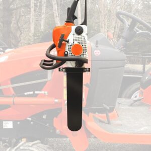FEBTECH - 20" Tractor Chainsaw Holder - Durable Chain Saw Holder for Tractor - Powder Coated Carbon Steel Chainsaw Mount for Protecting Your Chainsaw and Easy Transport to Job Sites