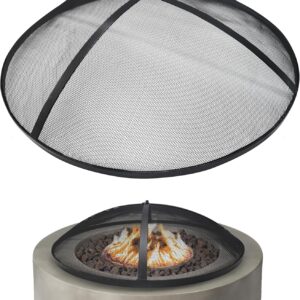 Fire Pit Screen 36 inch Round - Fire Pit Spark Screen Fireplace Screen with Hook for Easy-to-Lift fire Pit Spark Screens 36" Mesh Fire Pit for Outdoor Fire Pits Fireplace & Fire Pit Insert Liner