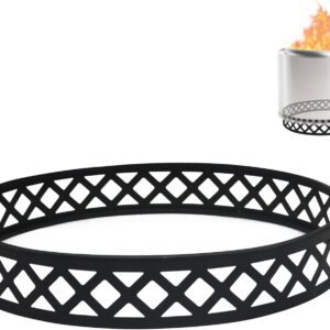 FEBTECH -17 Inch Carbon Steel Firepit Stand for 19.5 inch Firepit - Portable, Heat Resistant Smokeless Firepit Accessories for Camping, Patio, Garden Firepit - Sturdy Fire Pit Base for Outdoor Fireplaces