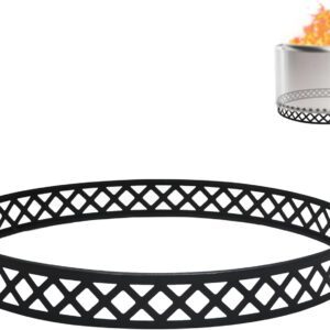 FEBTECH - 23 Inch Carbon Steel Firepit Stand for 27 Inch Fire Pit - Heat Resistant, Portable Smokeless Firepit Accessories for Indoor Outdoor Fireplaces - Ideal for Camping, Patio, Deck Fire Pit