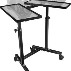 FEBTECH Adjustable Dumbbell Weight Rack Stand With Wheels ?Heavy Duty Weight Rack For Dumb Bells For Adjustable Dumbbell Set ?4 Height Level, Home Gym Stand For Training