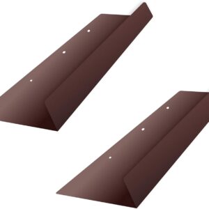 FEBTECH 30" Roof Rain Diverter (2-Pcs) ?Copper Color Powder Coated Stainless Steel ?DIY Installation Kit ?Redirects Rainwater from Roofs, Doors, Windows, and Driveways