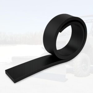 SIMOND STORE - Rubber Snow Plow Cutting Edge ?Heavy Duty 120" x 6" x 0.39" Snow Plow Deflector Smooth & Surface-Safe Snow Clearing - Fit for ATV, Tractors,Skid Steers & UTVs Snow Pusher Cutting Edge
