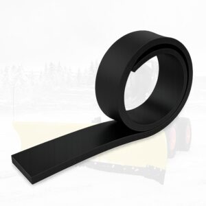 Simond Store- Rubber Cutting Edge for Snow Plow ?eavy Duty 60" x 4" x 0.75" Snow Plow Deflector Smooth & Surface-Safe Snow Clearing - Fit for ATV Tractors, Skid Steers & UTVs Snow Pusher Cutting Edge
